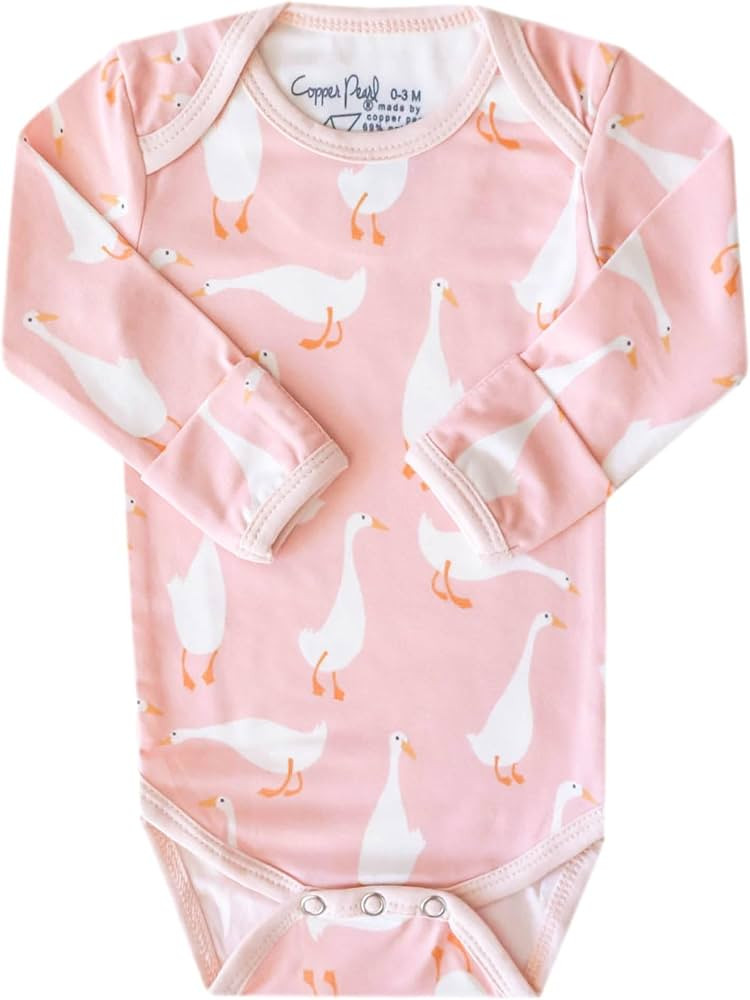 Copper Pearl Long Sleeve Bodysuit Baby: Ultra Soft Baby for Newborns, Boys, and Girls - Stylish, ... | Amazon (US)