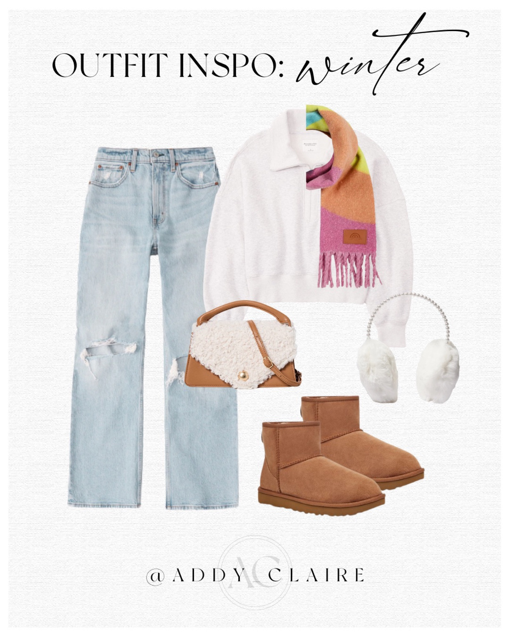 Cold Weather Outfit Ideas
 
Ear muffs outfit, mini uggs outfits, Everyday style, #ootd, Winter fashion, boho style, denim, fleece jacket, Abercrombie finds, minimalist wardrobe, seasonal dressing, boots, style, blogger style,, fashion, mom style, street style, Fashion, trendy outfit ideas, feminine outfits, dresses, classic style,  street style, chic style, style inspiration, denim looks, Fall outfits, style fashion, style inspiration, fashion inspiration

#LTKU #LTKstyletip #LTKsalealert
