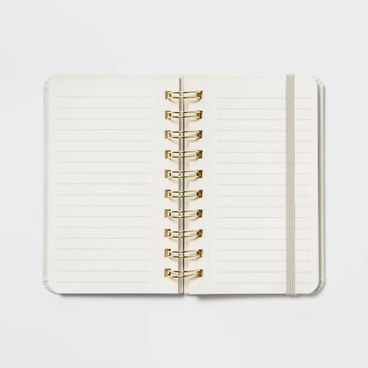 192 Sheet College Ruled Journal 4"x5.5" Spiral Cream Linen - Threshold™ | Target