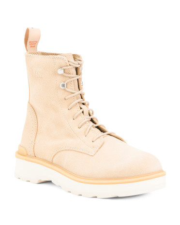 Suede Waterproof High Line Lace Up Boots | TJ Maxx