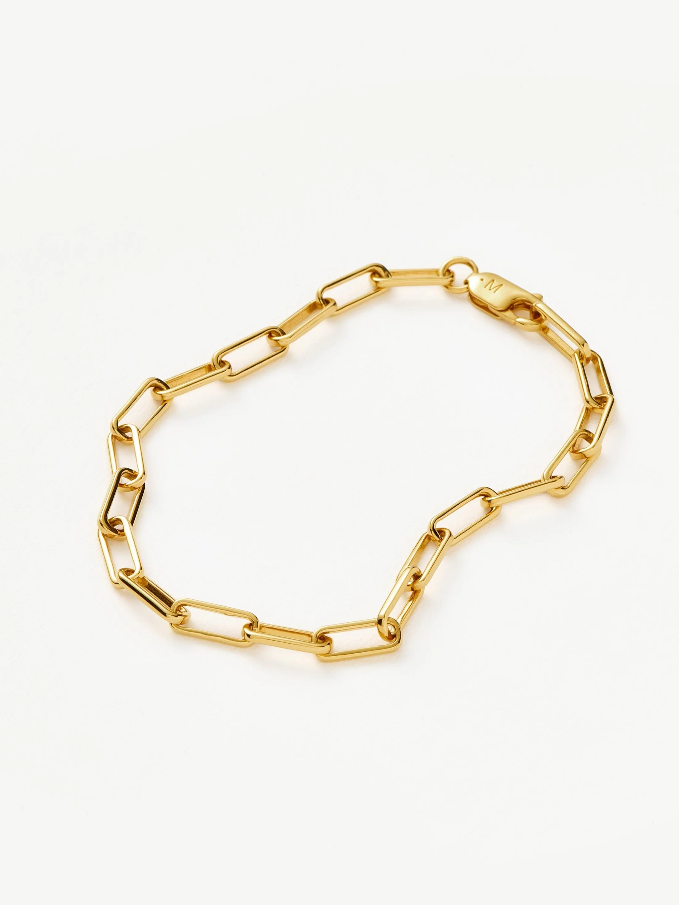 Classic Mini Paperclip Chain Bracelet - Gold | Missoma UK | Missoma UK