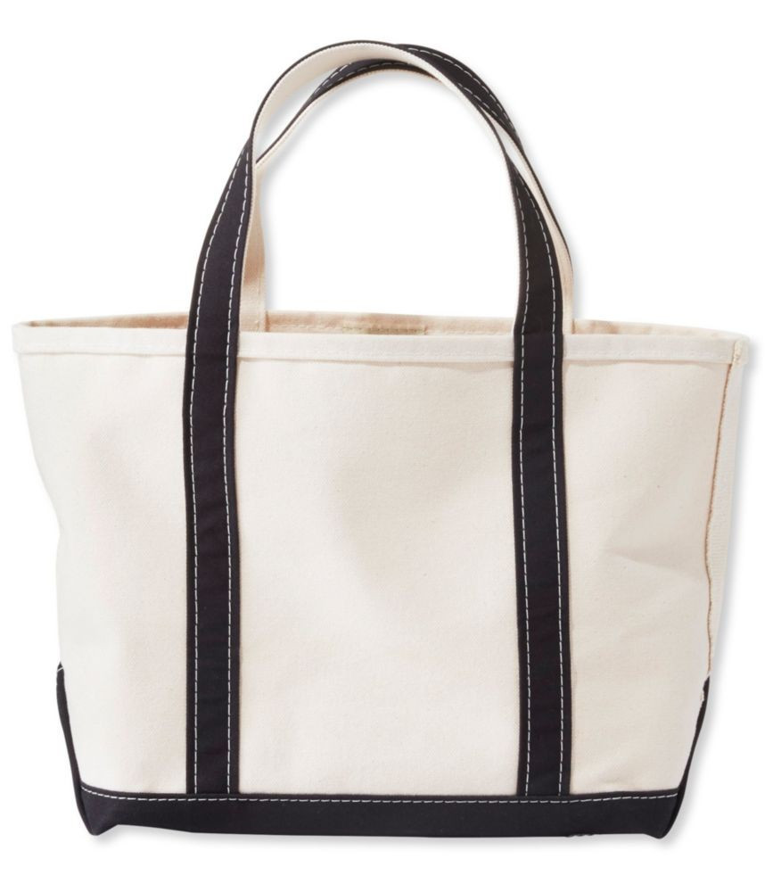 Boat and Tote, Open-Top Black Trim Reg, Canvas/Nylon L.L.Bean | L.L. Bean