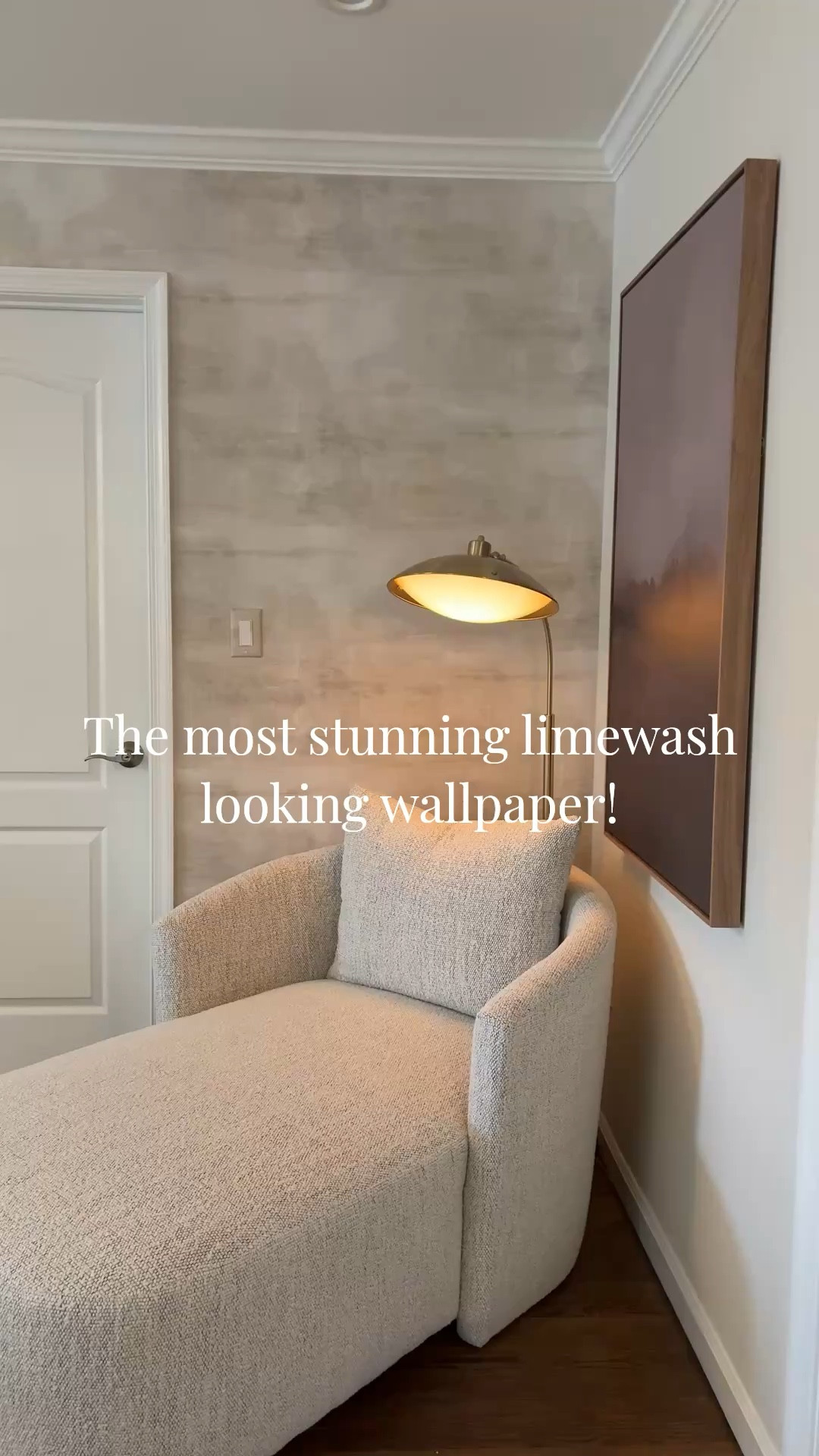 Still waiting on a couple more pieces to finish this space but the wallpaper is done and it came out GORGEOUS 😍 it gives that beautiful Limewash organic textured look! 

#LTKdayinmylife #LTKSaleAlert #LTKHome