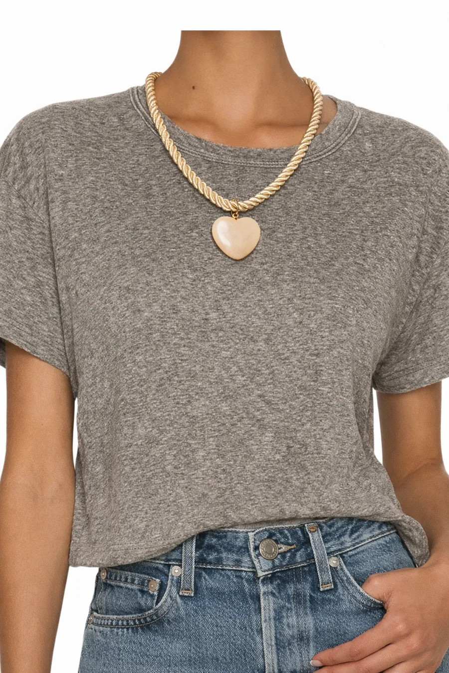 Silk Cord and Heart Necklace | Erin McDermott Jewelry