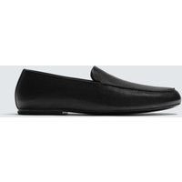 Zara - Leather Loafers - Black - 11 - Man | Zara US