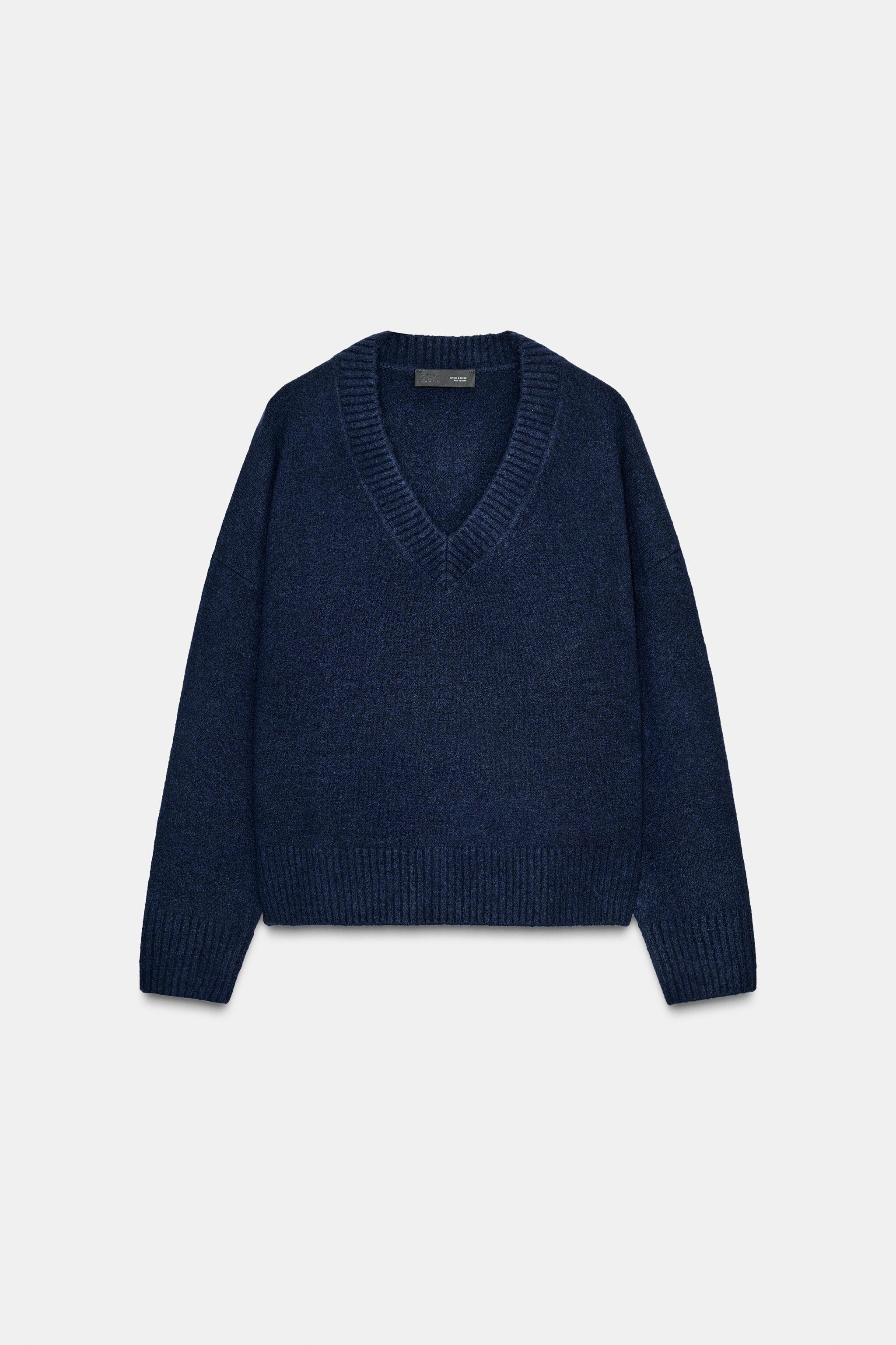 SOFT KNIT V-NECK SWEATER | Zara US
