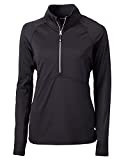 Cutter & Buck Women's Long Sleeve Adapt Eco Knit Half Zip Pullover, Black, XS | Amazon (US)