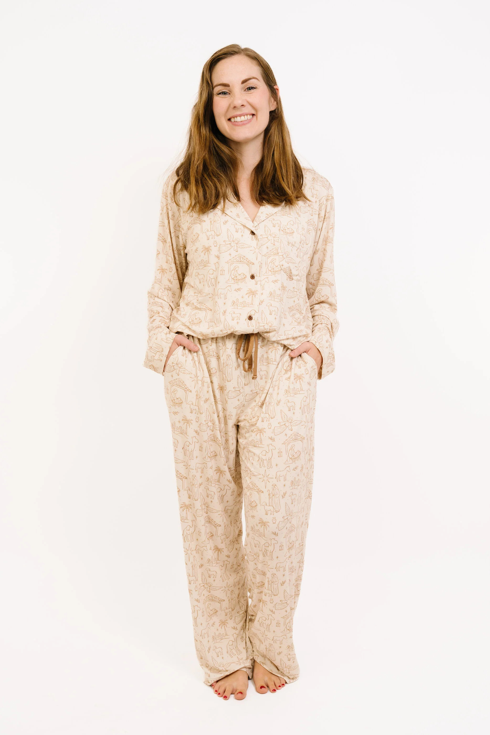 Nativity Women's Bamboo Pajama Set | Little One Shop Co