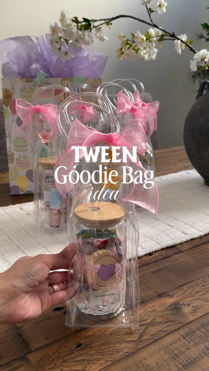 How cute is this goodie bag idea? 🎀Comment BOW for the links 

I got those glass mug sets from @amazon .They come in 4 different bow designs, clear gift bags, straw brush and a roll of pink organza ribbon. Picked up all the other goodies from dollar tree store. And the best part they’re currently on SALE ‼️

Coquette Bow, Tween birthday, Tween Goodie bags, Goodie Bag idea, Girly goodie bag idea, cute tumbler, Amazon finds, party, Goodie bag ideas for kids 

#goodiebags #goodiebagideas #founditonamazon #tweengirl #amazonfinds

#LTKmomlife #LTKKids #LTKSaleAlert