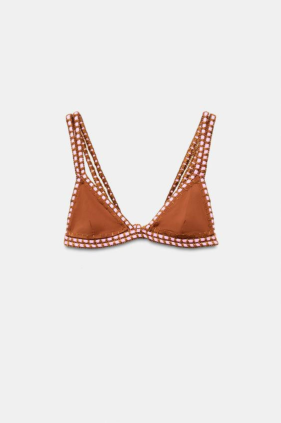 CROCHET BIKINI TOP | Zara US