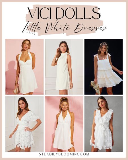 Perfect summer little white dresses

#LTKwedding #LTKunder100 #LTKstyletip