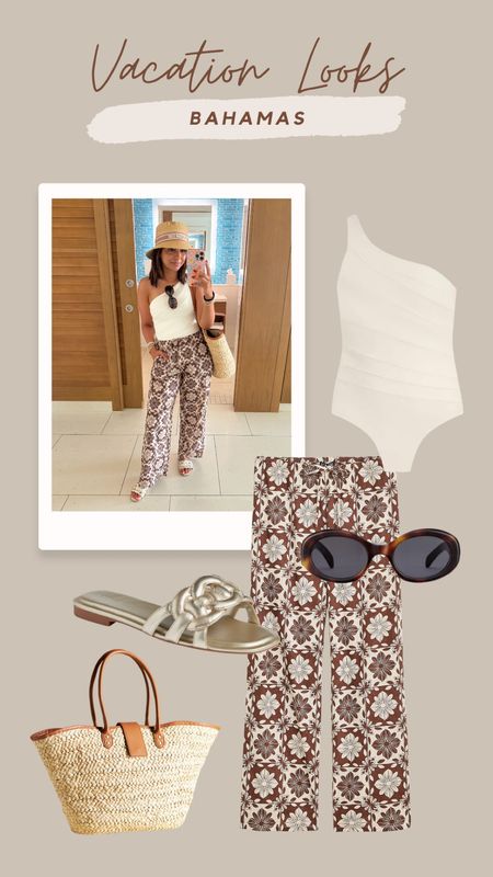 Shop my Bahamas vacation looks! These pants are the perfect look for a tropical vacation. Paired with my favorite gold sandals!

#LTKTravel #LTKFindsUnder100 #LTKStyleTip