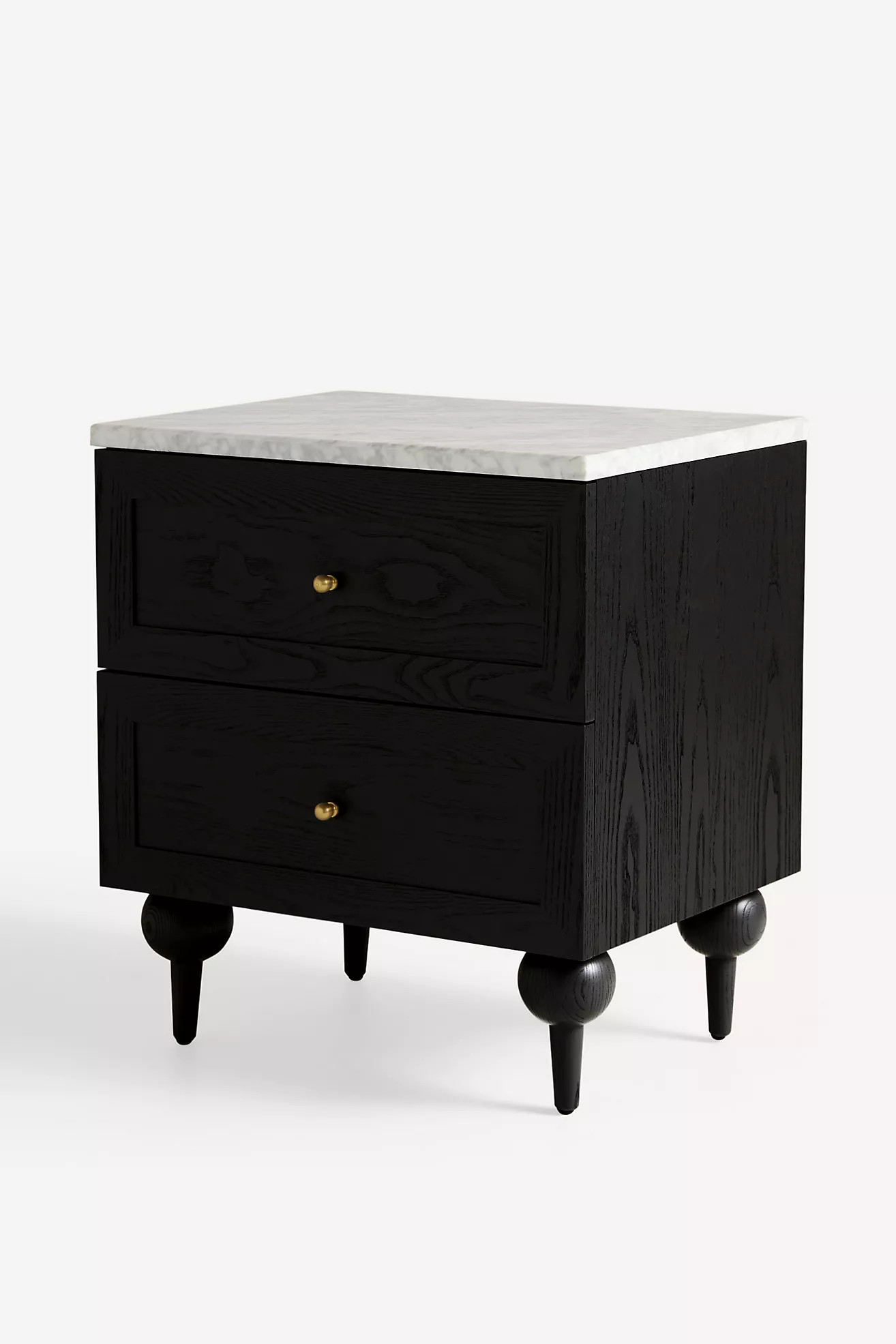 Fern Marble Top Two-Drawer Nightstand | Anthropologie (US)