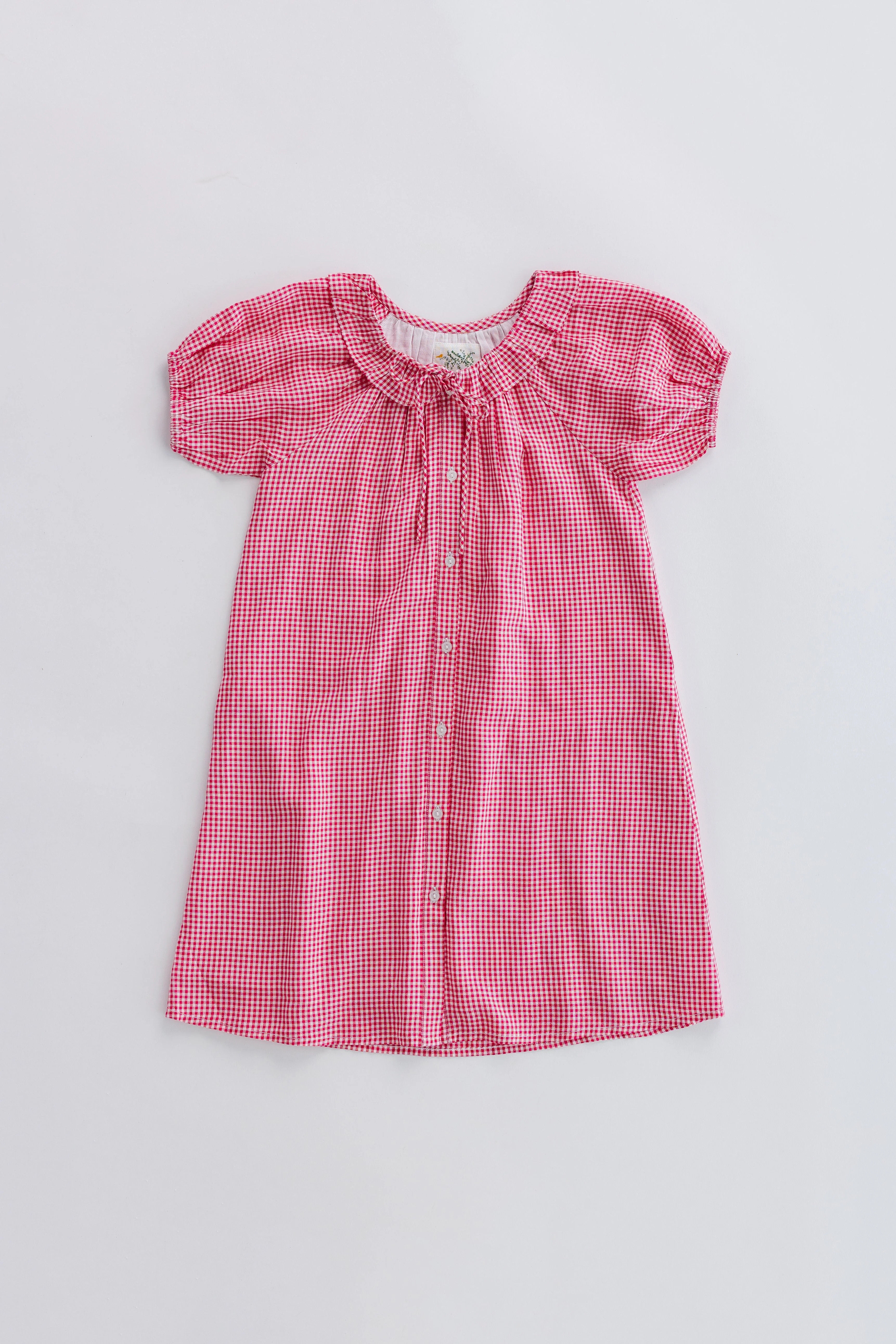 Citrus Collar Gingham Girl's Dress | Called To Surf