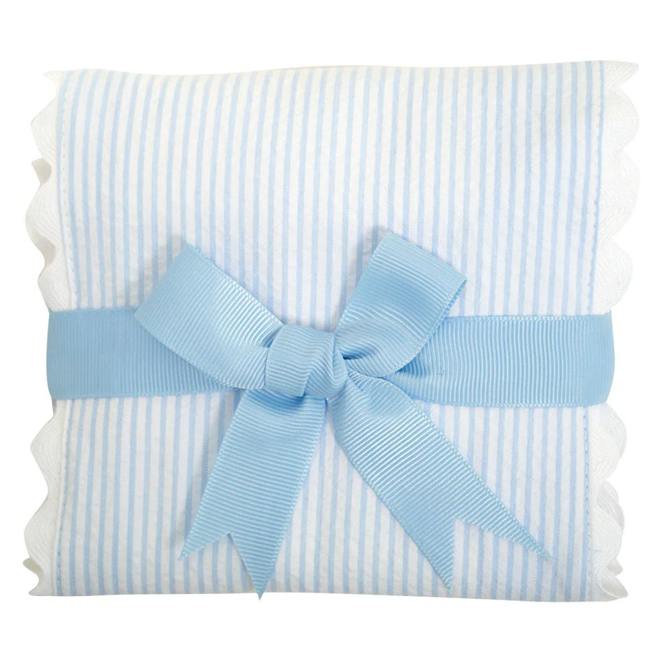 Blue Lamb Fancy Burp Cloth | Loozieloo