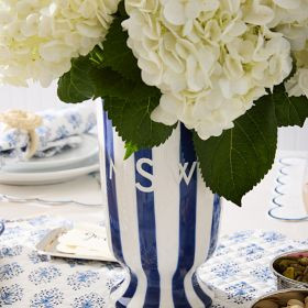 Striped Ceramic Vase | Mark and Graham