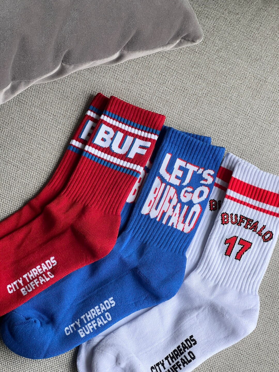 Buffalo Game Day Socks - Etsy | Etsy (US)