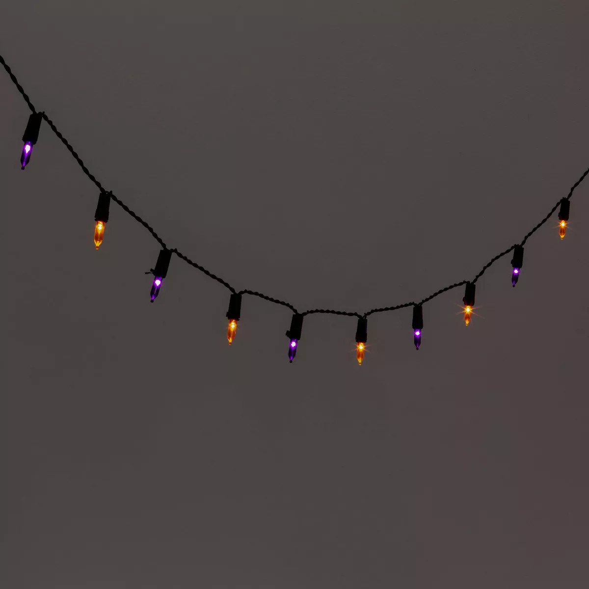 60ct LED Battery Operated Halloween String Lights Orange/Purple - Hyde & EEK! Boutique™ | Target