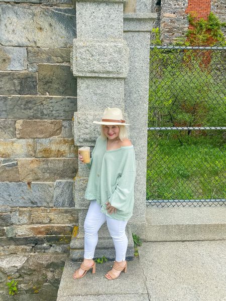 Monday OoTD love these waffle knit tops, and this sage color is so pretty! 

#LTKworkwear #LTKstyletip #LTKSeasonal