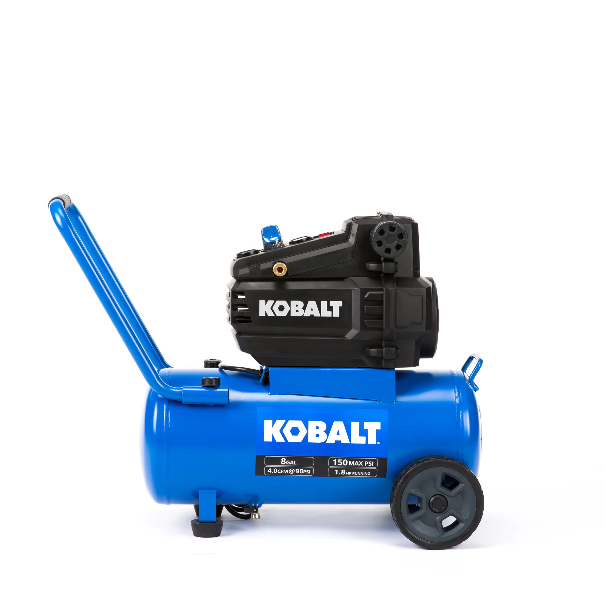 Kobalt 8-Gallon Portable Electric 150 PSI Horizontal Air Compressor Rubber | 0300842 | Lowe's