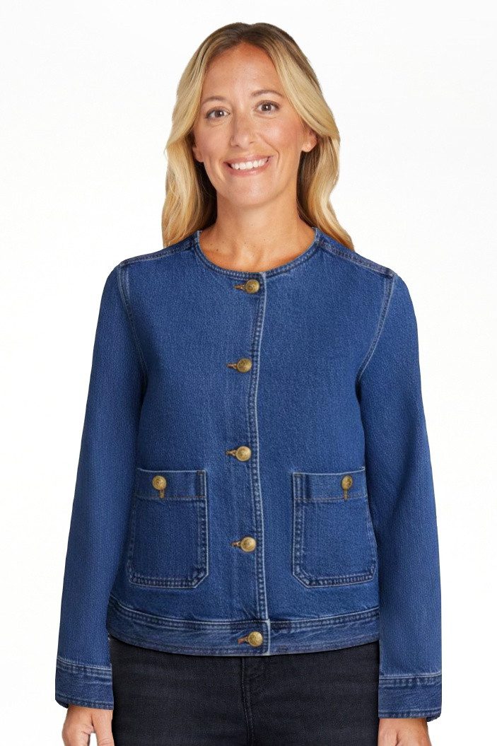 Scenario Women's and Women's Plus Denim Jacket, Sizes XS-4X | Walmart (US)