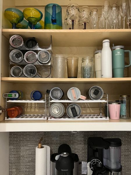 Kitchen cabinet organization water bottle storage 

#LTKkids #LTKhome #LTKfamily