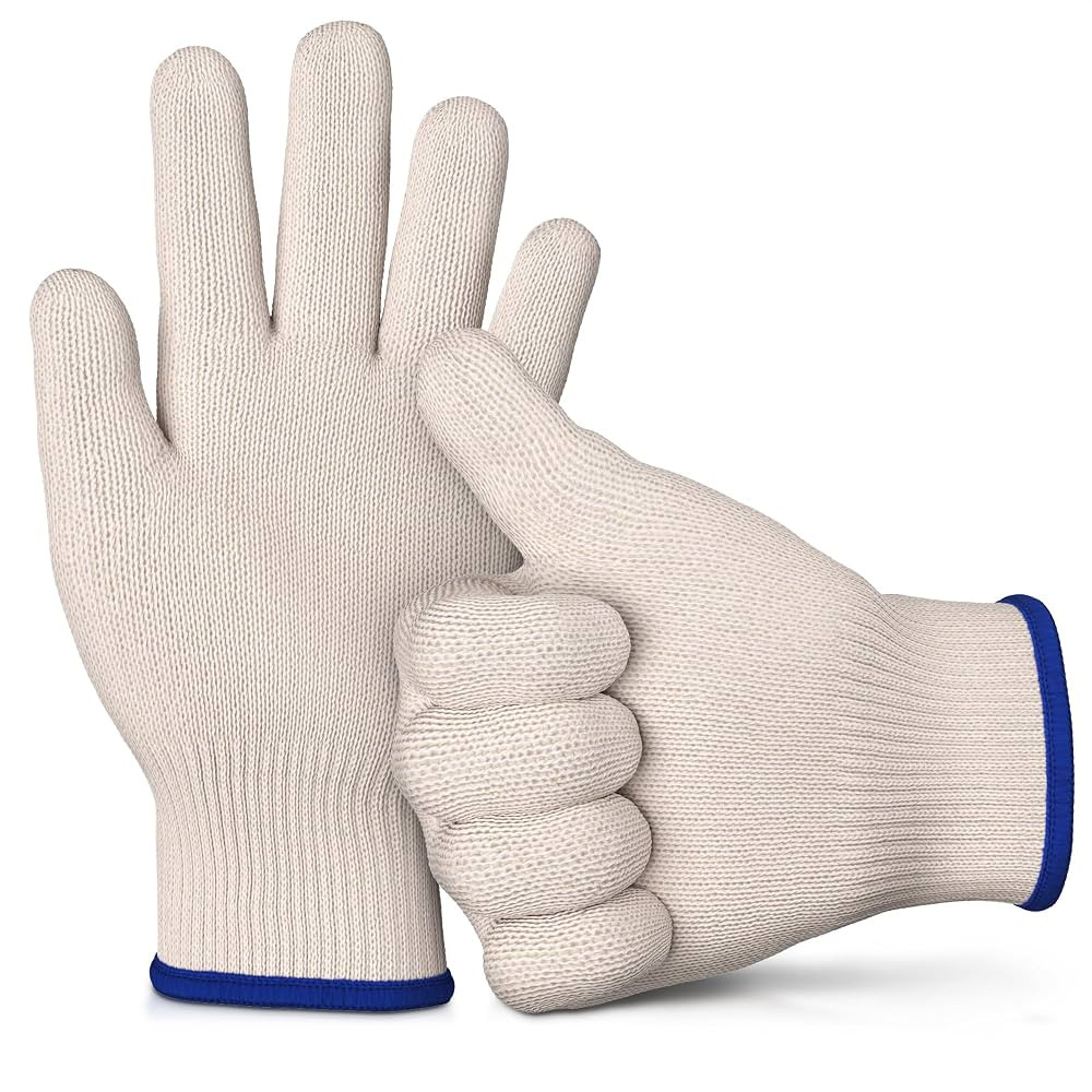Heat Resistant Gloves for Cooking & Grilling – Aramid Oven Mitts Gloves with Fingers, Short-Ter... | Amazon (US)
