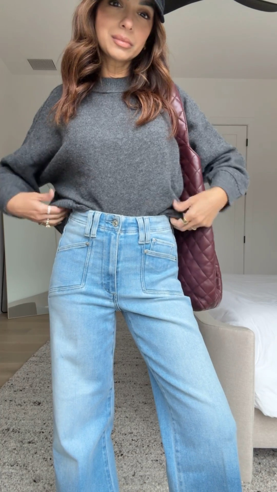 New pieces from Anthropologie! This is the perfect everyday winter look. Wearing a size XS in the sweater and 24 in the jeans!

#LTKSeasonal #LTKootd