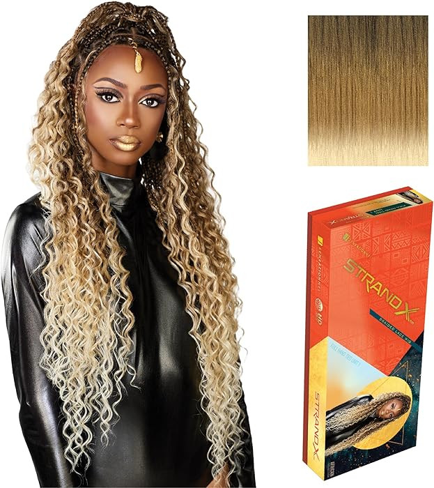 Sensationnel Strand X Full Braided Lacewig - Unit 1 Boho Braid Style Hand Tied Kanekalon HD Gluel... | Amazon (US)