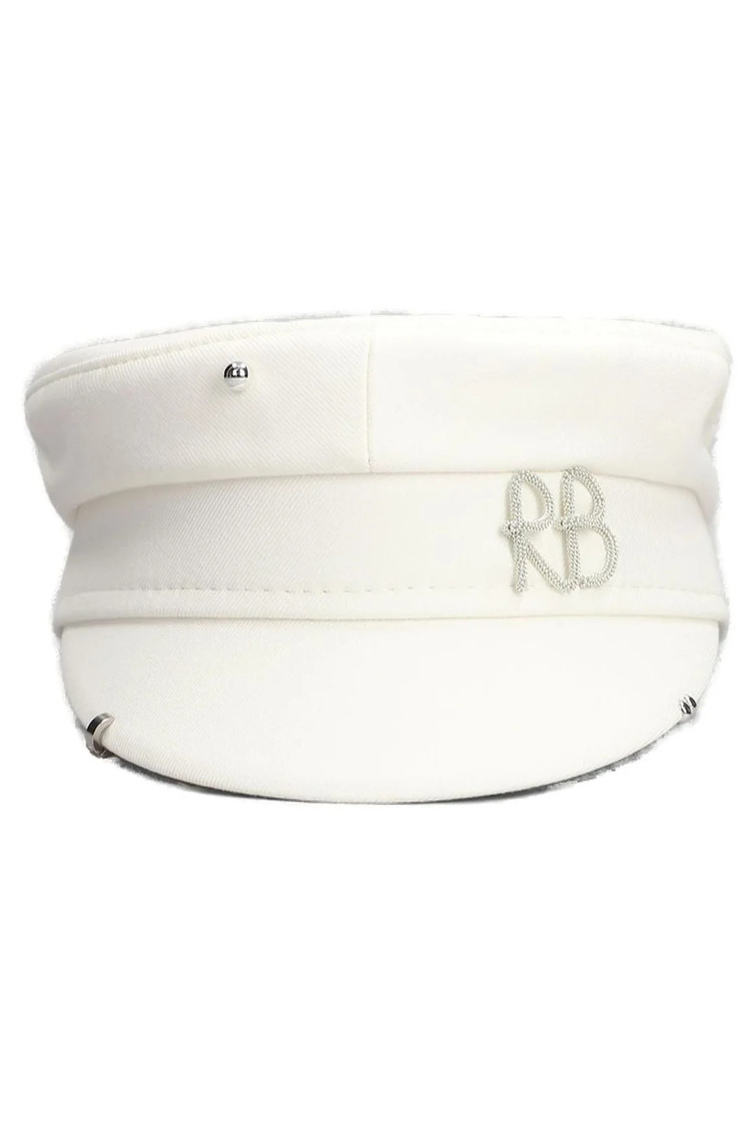 Ruslan Baginskiy Monogram Embellished Baker Boy Cap | Cettire Global