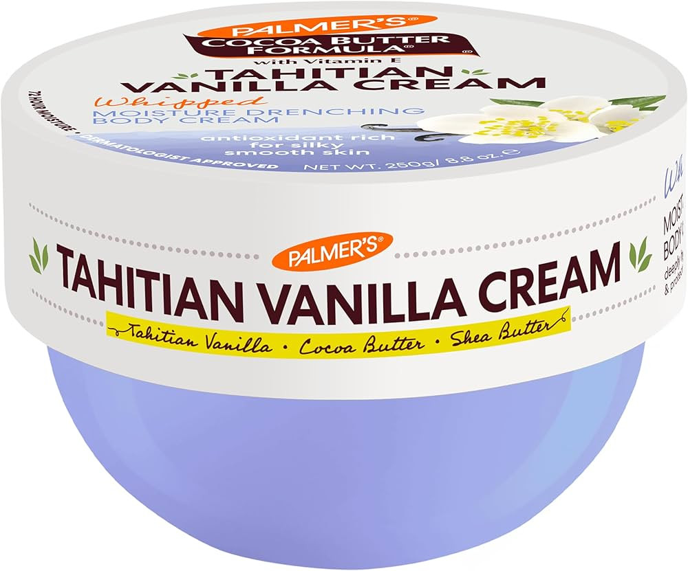Palmer's Cocoa Butter Formula Body Cream, Moisture Drenching Tahitian Vanilla, 8.8 Oz, 72Hr Hydra... | Amazon (US)