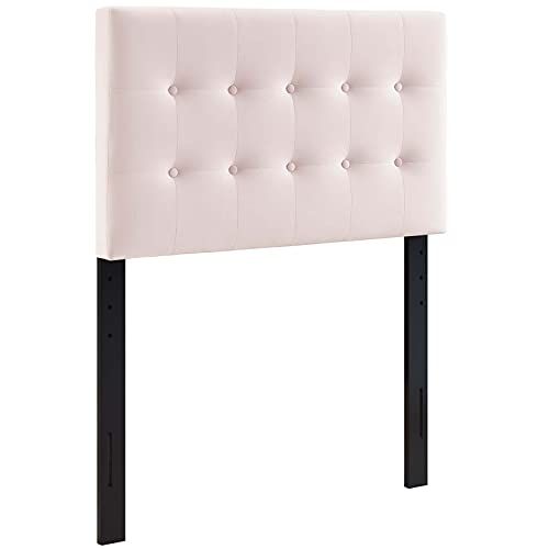 Modway Emily Twin Biscuit Tufted Performance Velvet Headboard, Pink | Amazon (US)