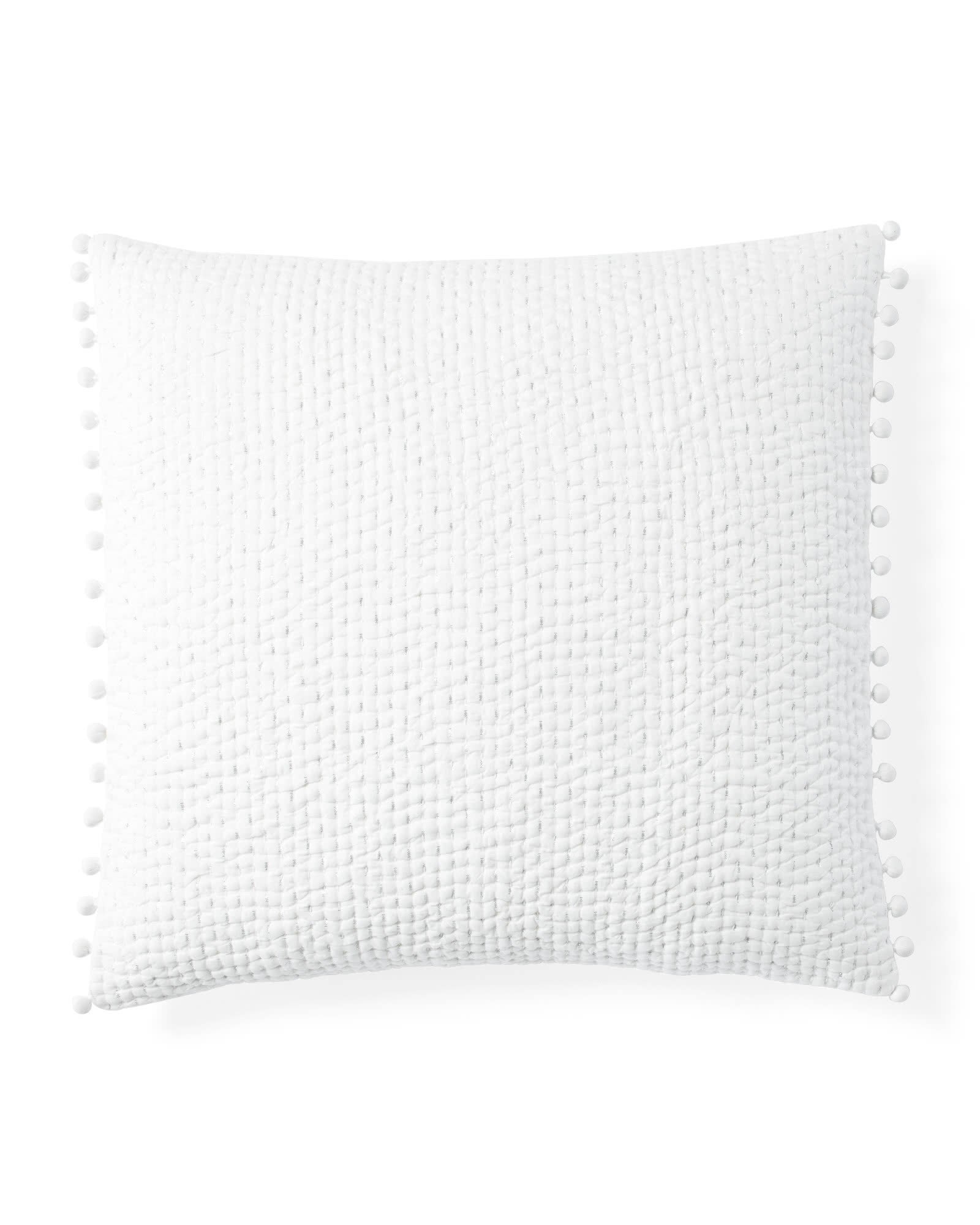 Metallic Pickstitch Euro Sham | Serena and Lily
