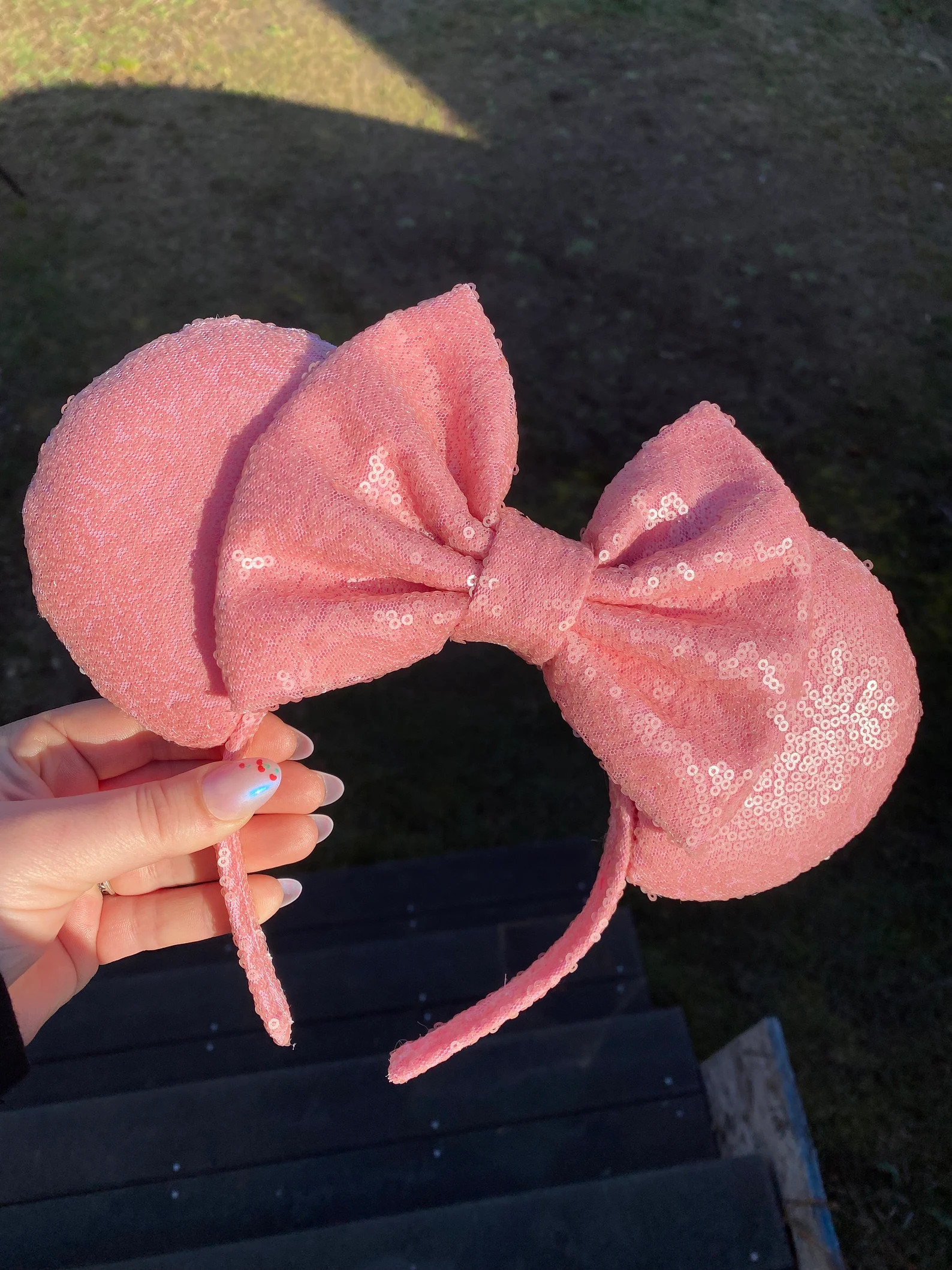 Millennial pink sequin ears | Etsy (US)