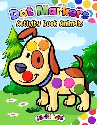 Dot Markers Activity Book Animal: Do a dot page a day (Cute Animals) Easy Guided BIG DOTS | Gift ... | Amazon (US)