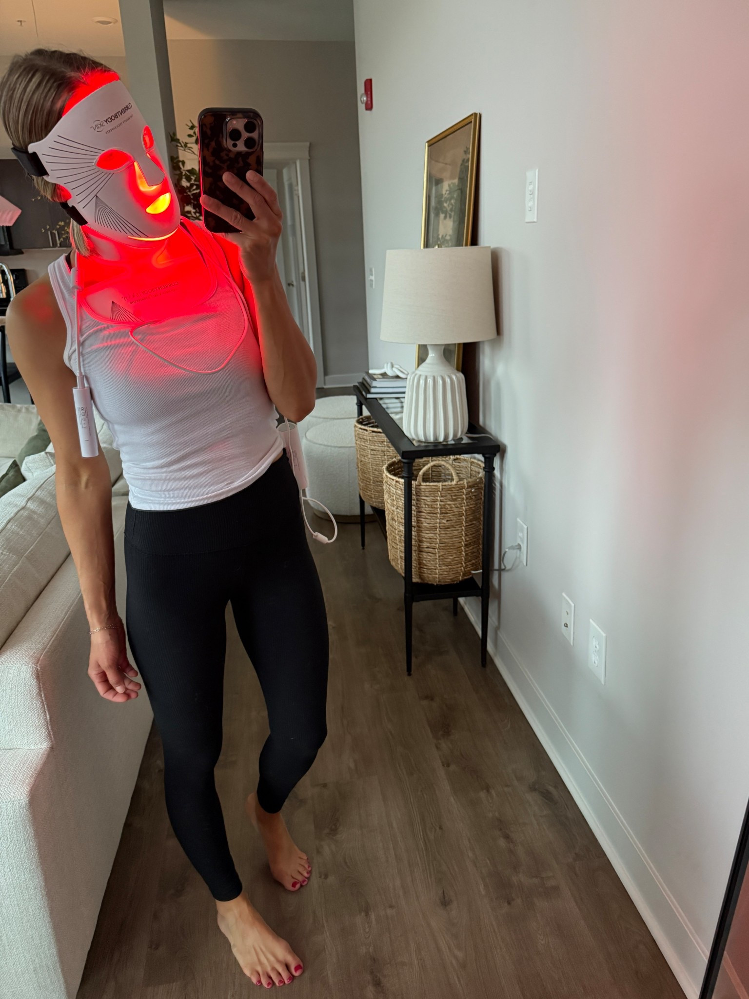 Wearing 2 leggings, small tank, 6 sports bra (Mask Code: LINDSEY10)

#LTKActive #LTKOver40 #LTKBeauty