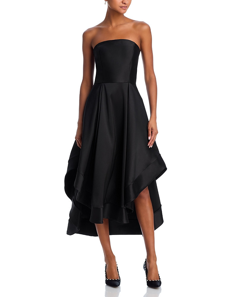 Aqua Mikado Strapless Midi Gown - Exclusive | Bloomingdale's (US)