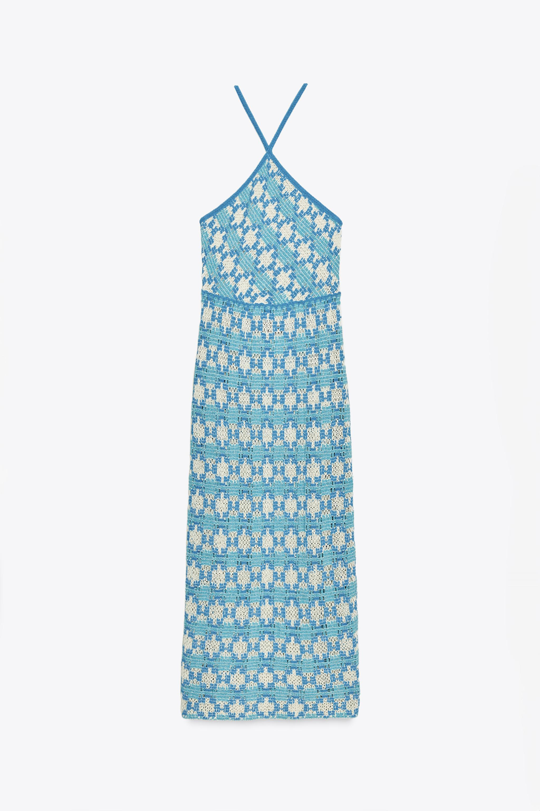 KNIT HALTER DRESS | Zara UK