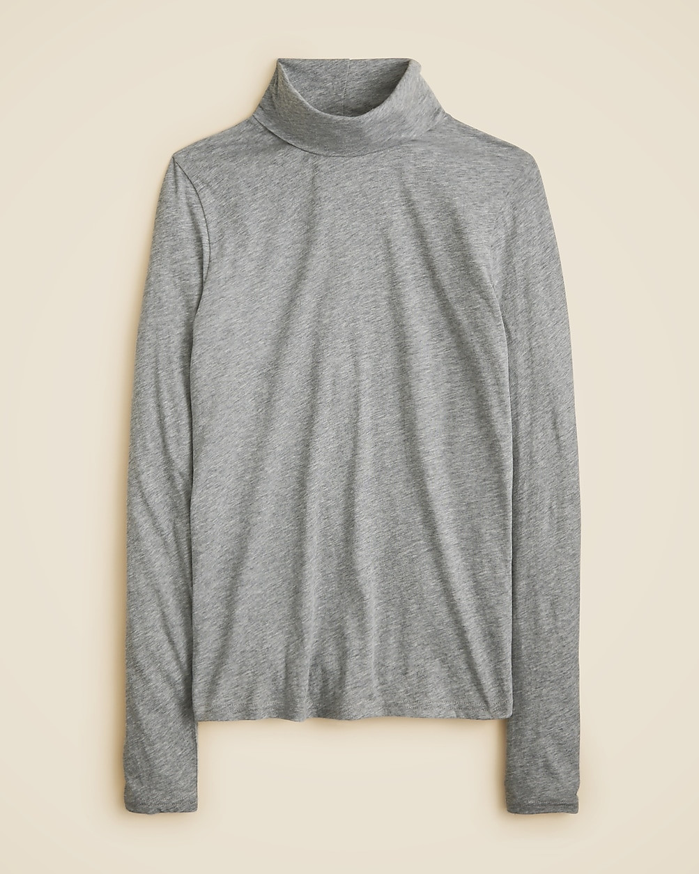Feather jersey turtleneck | J. Crew US