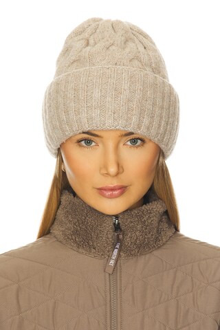 Free People Coast Line Beanie in Fawn from Revolve.com | Revolve Clothing (Global)