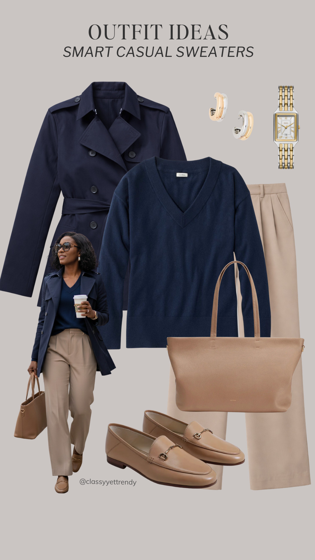 6 Smart Casual Sweater Outfits: Mix and Match Elevated Outfits ✔️ Use these outfit formulas to look polished and put together everyday. 

how to style, outfit ideas, elevated outfit, wardrobe essentials #wintertospring #stylingtips #smartcasual #smartcasualstyle #streetstyle  

 