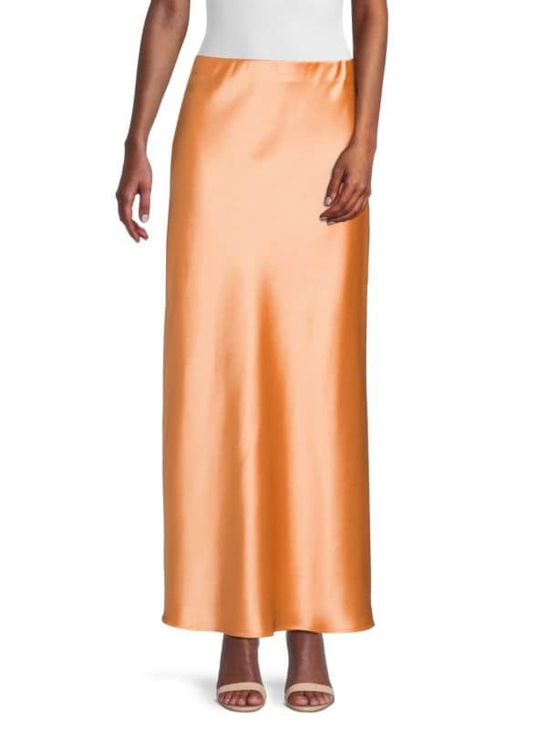 Satin Midi Skirt | Saks Fifth Avenue OFF 5TH