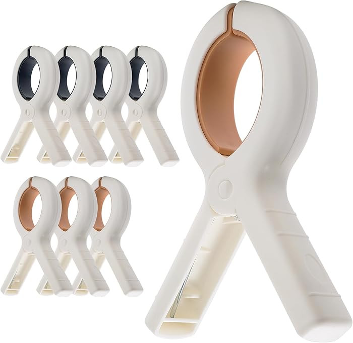 Extra Large Beach Towel Clips 8 Pack, 5.1 Inch Towel Clips for Beach Chairs Cruise Heavy Duty, To... | Amazon (US)