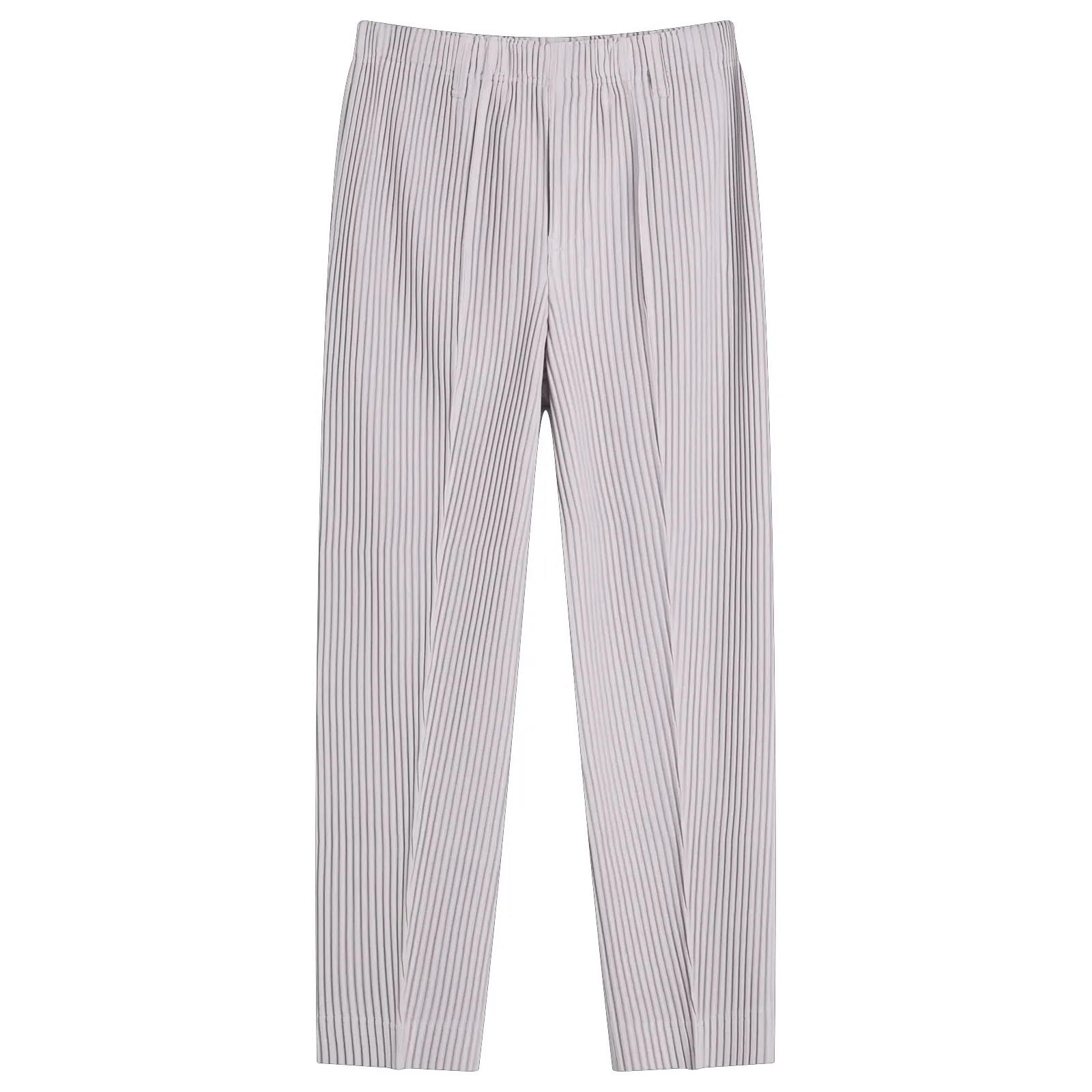 Homme Plissé Issey Miyake Men's Homme Plissé Straight Leg Trousers in Pebble Purple, Size 2 | END. Clothing