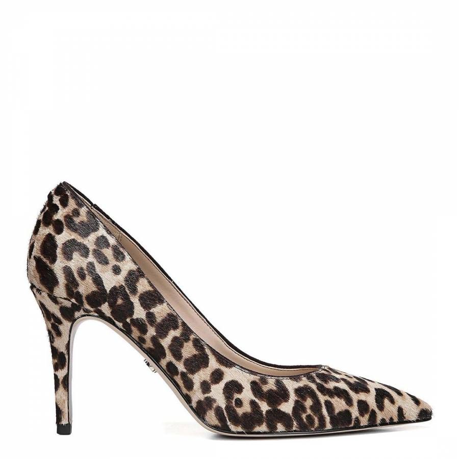 leopard Print Brahma Hair Margie Court Shoes | BrandAlley UK