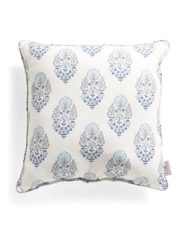 20x20 Indoor And Outdoor Fleurette Pillow | Throw Pillows | Marshalls | Marshalls