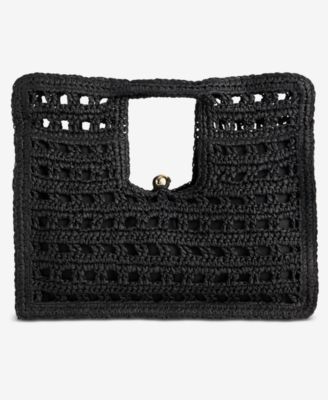 Square Straw Tote Bag, Macy's Exclusive - Macy's | Macy's