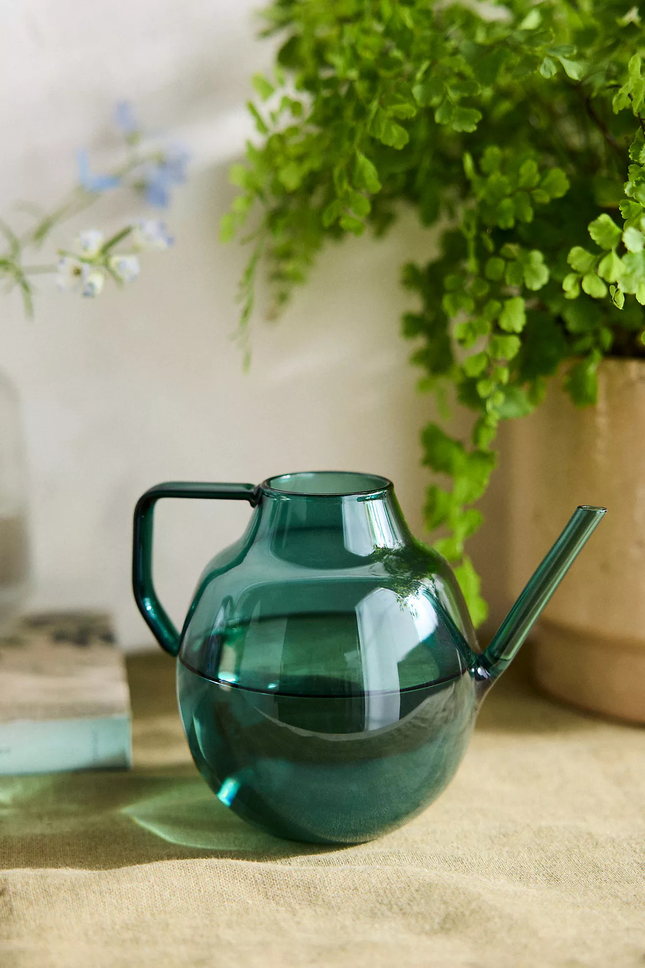 Turquoise Glass Watering Can | Anthropologie (US)