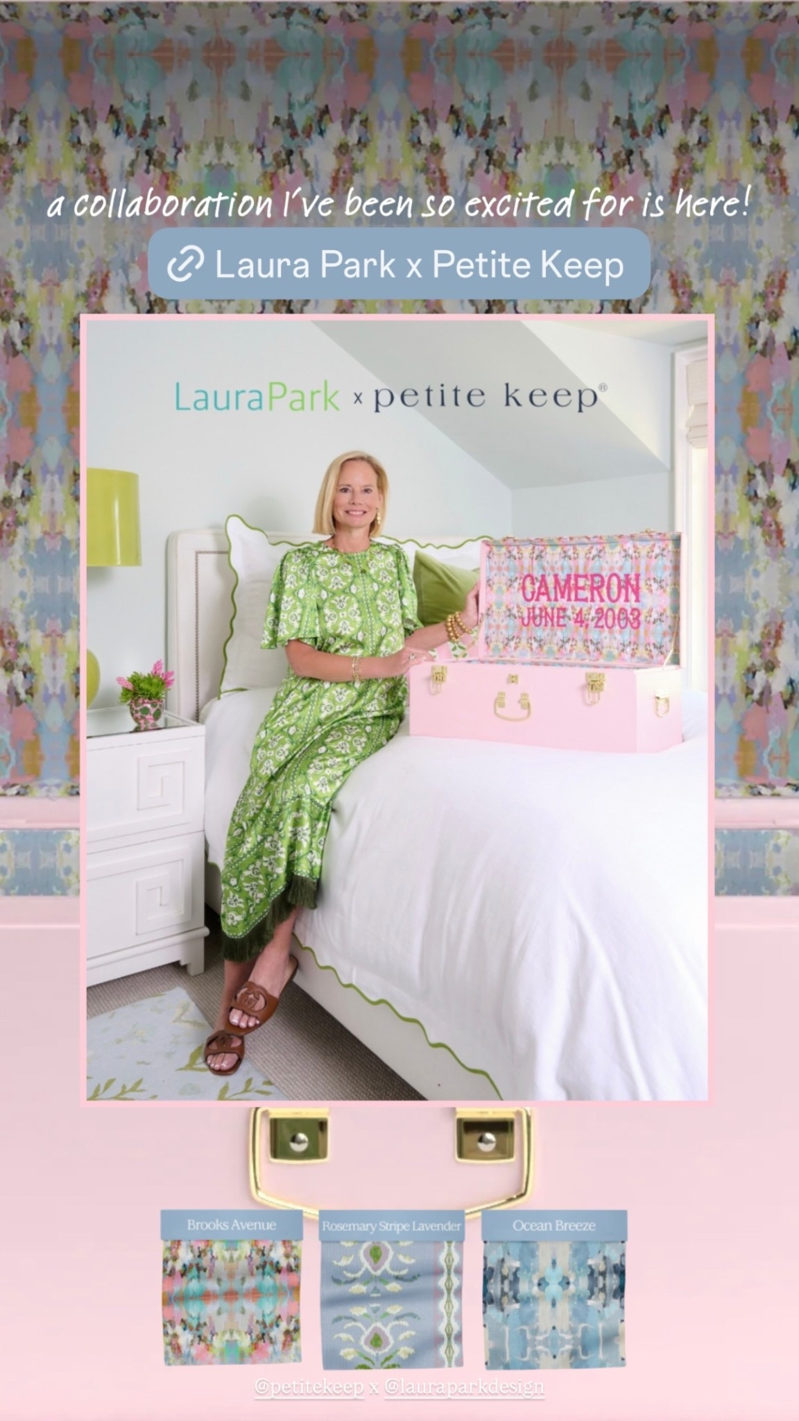New collaboration for the sweetest keepsake trunks from Petite Keep and Laura Park! 💕
Use code BRITTANY to save!