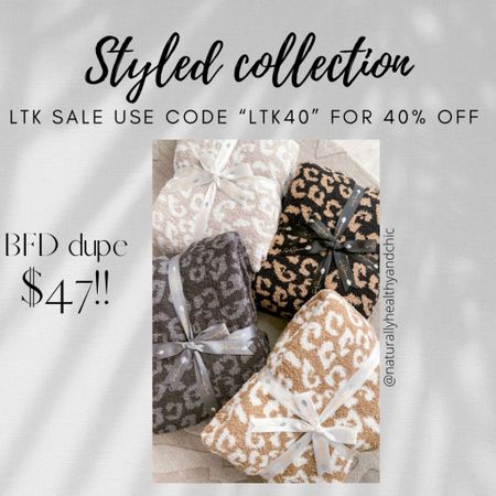 Styled collection. Barefoot dreams dupes! Softest blanket ever. Only $47 on sale! Comes in multiple color ways. #LTKseasonal 

#LTKhome #LTKunder50 #LTKfamily #LTKSale